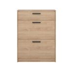 Zapatera Rio con 2 Puertas Abatibles y Cajón para Entrada de 70.4 cm Color Roble