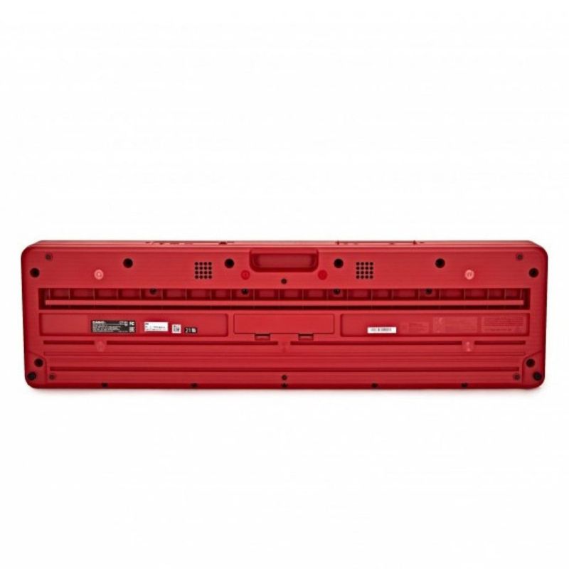 Teclado Electrónico Casio CT-S1RDC2 61 Teclas Color Rojo