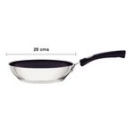 Sartén Solar Silicone de Acero Inoxidable Antiadherente de 28 cm Color Plateado