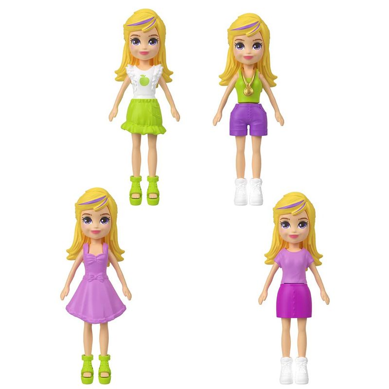 Set Polly Pocket Llavero Keychain Style Kit con Accesorios - Presentación Surtida