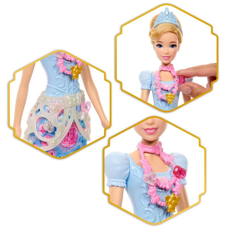 Muñeca Disney Princess Jewel Reveal Cenicienta con 8 Sorpresas