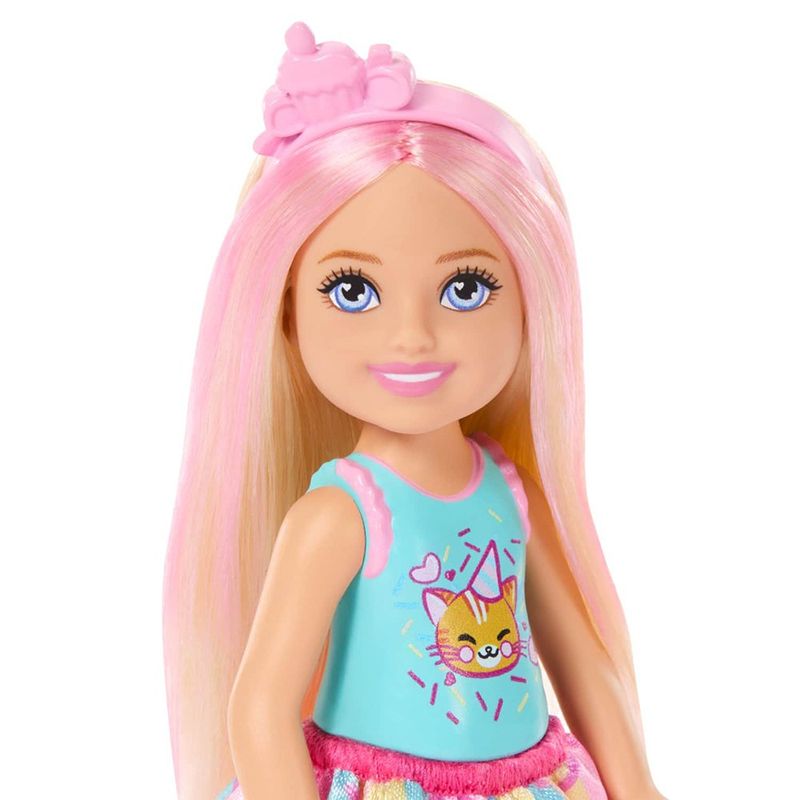 Muñeca Chelsea Cumpleaños Barbie Club con Accesorios de Fiesta