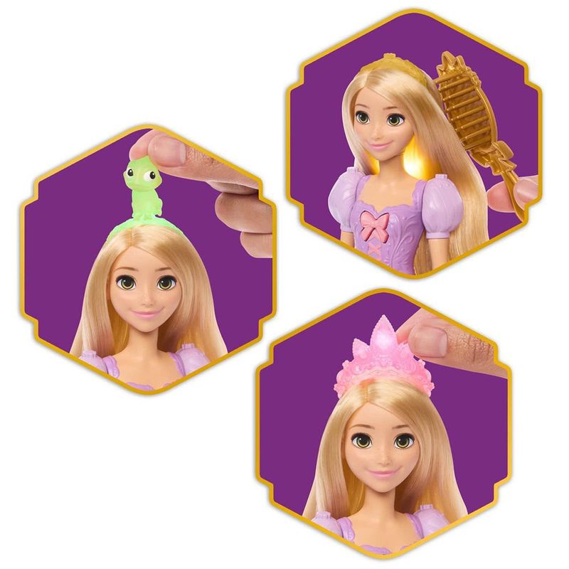 Muñeca Disney Princess Rapunzel Magical Hair con Cabello Mágico y Accesorios