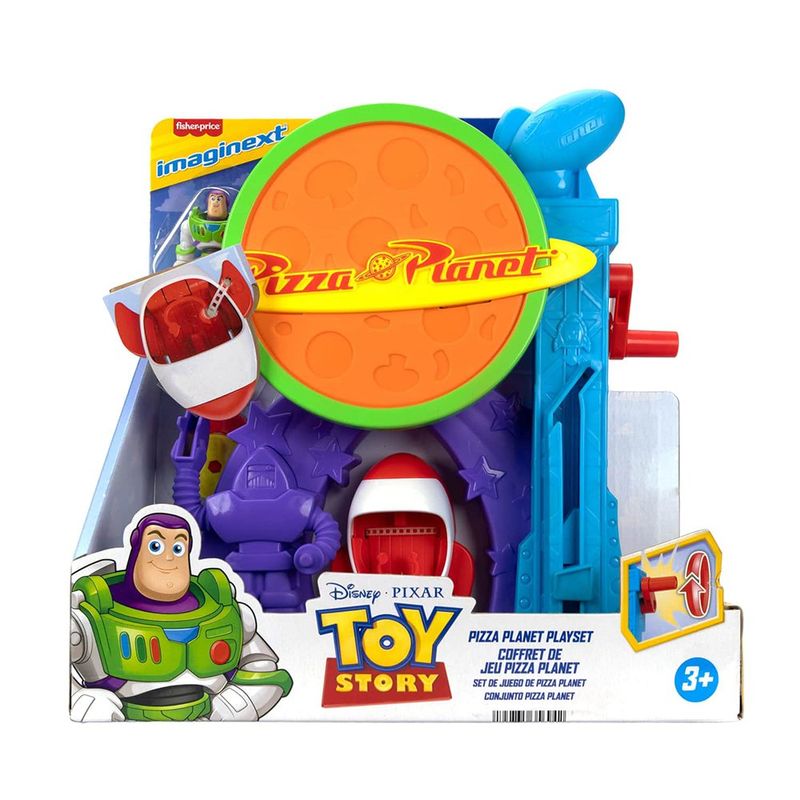 Set de Juego Pizza Planet Toy Story con Buzz, Alien y Vehículo