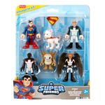 Set de 6 Figuras Superman Imaginext DC Super Friends de 7.6 cm