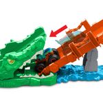 Pista Cocodrilo Hot Wheels Monster Trucks con Mega-Wrex Vehículo a 1:64