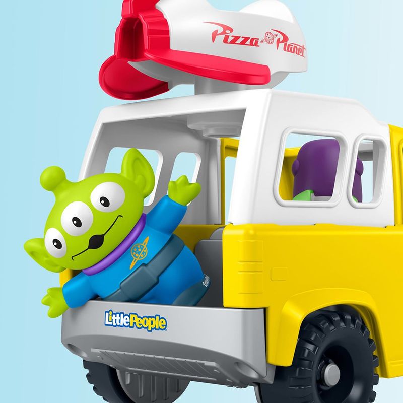 Vehículo Pizza Planet Toy Story Little People con Buzz y Alien