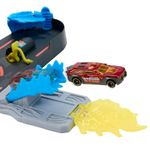 Estación de Bomberos Hot Wheels City con Auto 1:64 y Escalera de 40 cm