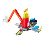 Estación de Bomberos Hot Wheels City con Auto 1:64 y Escalera de 40 cm