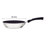 Sartén Solar Silicone de Acero Inoxidable Antiadherente de 24 cm Color Plateado