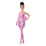 Muñeca Barbie Deluxe Style con Vestido Denim Rosado de Estrellas