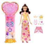 Muñeca Disney Princess Jewel Reveal Bella con 8 Sorpresas