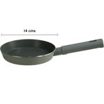 Sartén Mini de Aluminio Antiadherente de 14 cm para Cocina Color Gris Oscuro