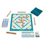 Juego de Mesa Scrabble de Madera 2 en 1 con Tablero, Fichas y Bolsa