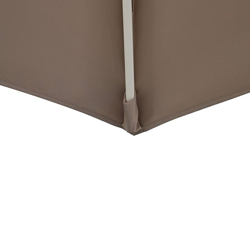 Sombrilla de Mesa Aura II Octogonal de Aluminio 3.94 Metros Color Taupe