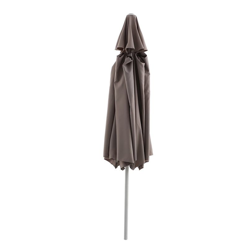 Sombrilla de Mesa Aura II Octogonal de Aluminio 3.94 Metros Color Taupe