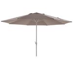 Sombrilla de Mesa Aura II Octogonal de Aluminio 3.94 Metros Color Taupe