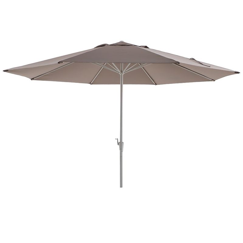 Sombrilla de Mesa Aura II Octogonal de Aluminio 3.94 Metros Color Taupe