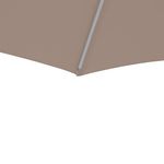 Sombrilla de Mesa Aura II Octogonal de Aluminio 3.94 Metros Color Taupe