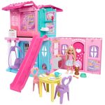 Casa Desplegable Barbie Club Chelsea con Muñeca y Accesorios