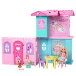 Casa Desplegable Barbie Club Chelsea con Muñeca y Accesorios