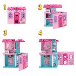 Casa Desplegable Barbie Club Chelsea con Muñeca y Accesorios