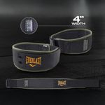 Cinturón de Pesas Greatness de 4 Plg para Entrenamiento Color Negro y Verde Talla M