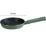 Sartén Mini de Aluminio Antiadherente de 14 cm para Cocina Color Verde