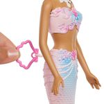 Muñeca Barbie Sirena Bubble Sparkle con Burbujas, Solución de 60 mL y Cepillo