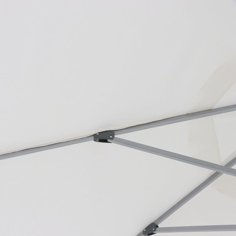Sombrilla de Mesa Aura II Octogonal de Aluminio 3.94 Metros Color Blanco