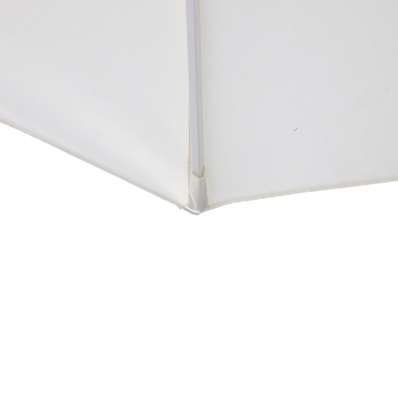 Sombrilla de Mesa Aura II Octogonal de Aluminio 3.94 Metros Color Blanco