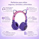 Audífonos Inalámbricos en Forma de Gato Xth-650