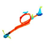 Pista de Acrobacias Hot Wheels Stunt Track con Loop y Vehículo Escala 1:64
