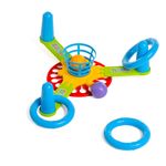 Juego de Puntería con Aros de Colores para Niños con Base Giratoria Multicolor