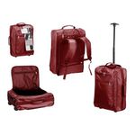 Mochila Trolley de Cabina de 31.5 Litros para Viaje 35 x 51 x 18 cm Color Rojo Granate