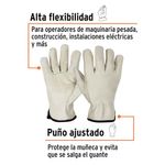 Guante de Piel de Cerdo Tipo Operador Unitalla Color Beige