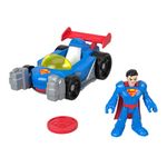 Set de Figura y Vehículo DC Super Friends de Superman Supermóvil Color Azul