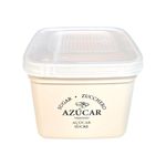 Especiero de 30 oz para Azúcar Plástico con Tapa Transparente Color Beige Vainilla