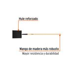 Bate Fuego Truper con Mango de Madera de 60 Plg para Pastos y Maleza Baja
