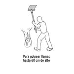 Bate Fuego Truper con Mango de Madera de 60 Plg para Pastos y Maleza Baja