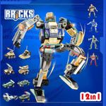 Set de Bloques para Armar Robot 12 en 1 para Niños - Modelos Surtidos