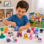Set de Plasticina con 9 Botes de 56 g con Varios Colores