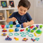 Set de Plasticina Aventura Espacial con Moldes y Accesorios de 19 Piezas