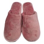 Pantuflas Abiertas de Felpa Suave para Interior Talla 40-41 Color Palo Rosa