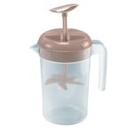 Pichel Mezclador de 3 Litros con Aspas para Bebidas Color Beige Capuccino