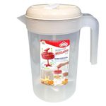Pichel Mezclador de 3 Litros con Aspas para Bebidas Color Beige Capuccino