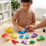 Set de Plasticina Bajo el Mar con 6 Botes, Moldes y Herramientas Multicolor