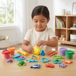 Set de Plasticina Bajo el Mar con 6 Botes, Moldes y Herramientas Multicolor