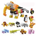 Set de Bloques para Armar Animales 12 en 1 para Niños - Modelos Surtidos
