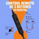 Audífonos Tune 310C Alámbricos USB-C con Micrófono y Sonido Pure Bass Negro